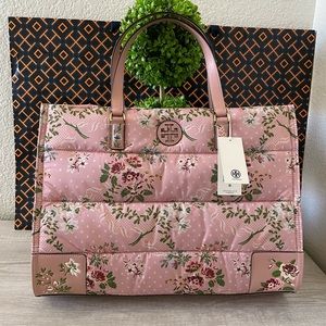 New , tory burch ella nylon Quil tote